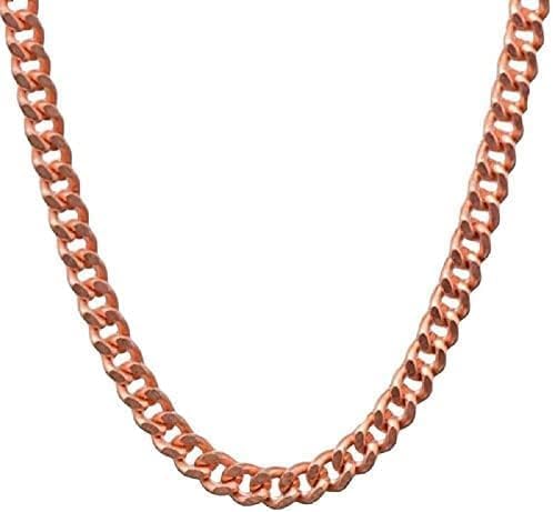 Pure Copper Cuban Link Chain Necklace (24")