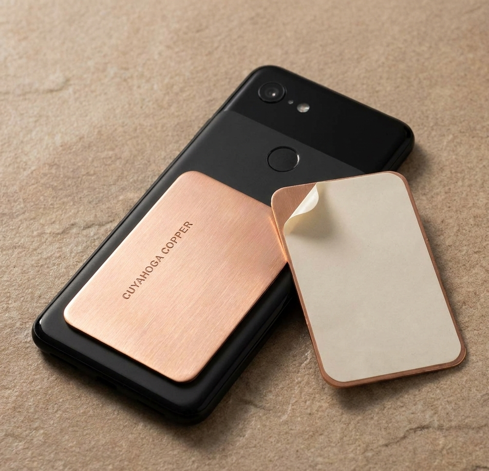 Pure Copper Phone Patch – Self-Adhesive Copper Plate