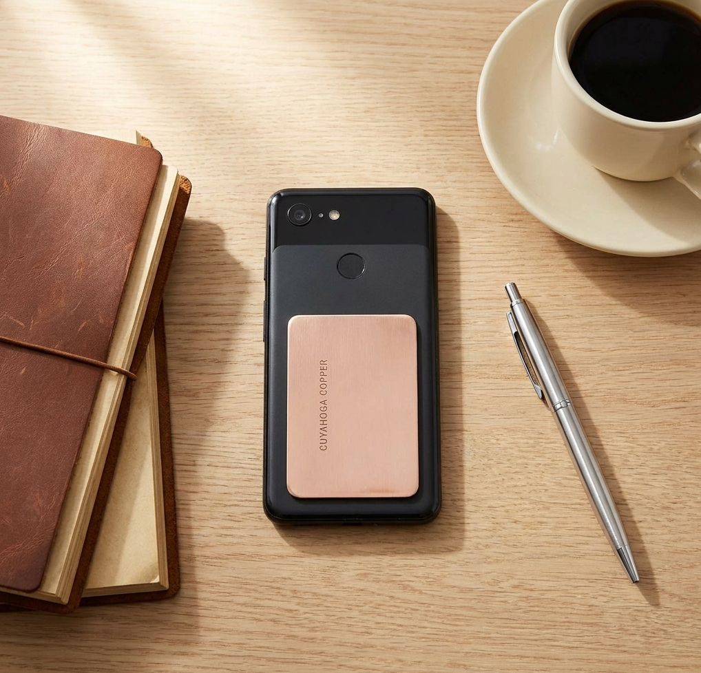 Pure Copper Phone Patch – Self-Adhesive Copper Plate