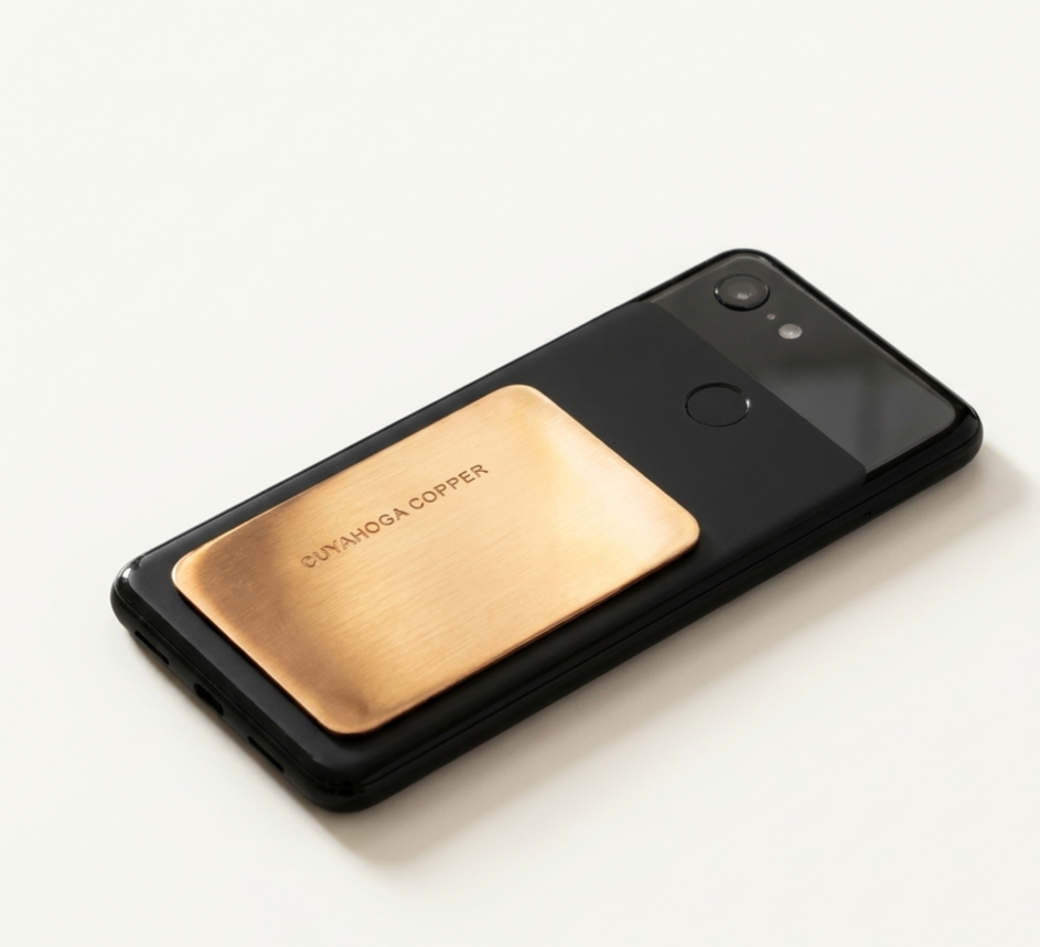 Pure Copper Phone Patch – Self-Adhesive Copper Plate