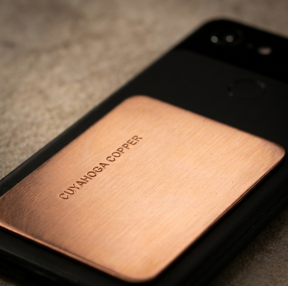 Pure Copper Phone Patch – Self-Adhesive Copper Plate