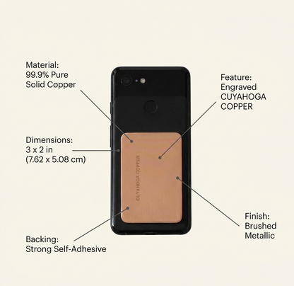 Pure Copper Phone Patch – Self-Adhesive Copper Plate