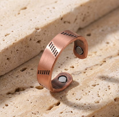 Pure Copper Magnetic Ring – Adjustable Unisex Design