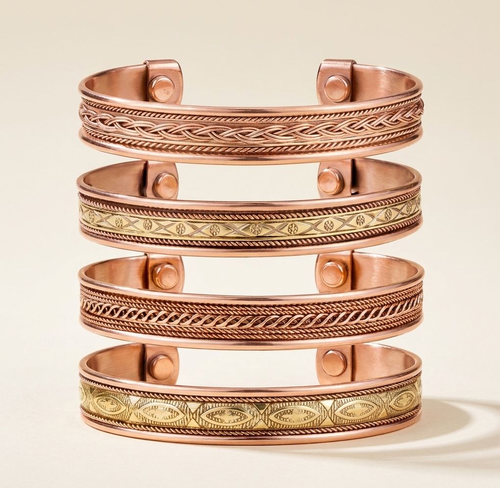 Pure Copper Tibetan Cuff Bracelet