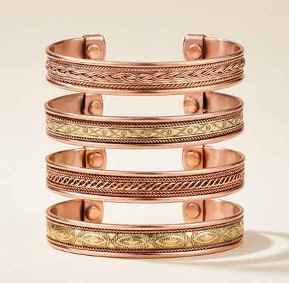 Pure Copper Tibetan Cuff Bracelet