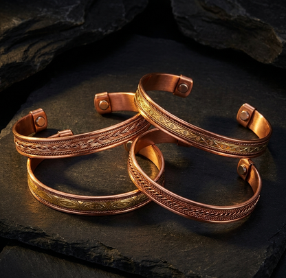 Pure Copper Tibetan Cuff Bracelet