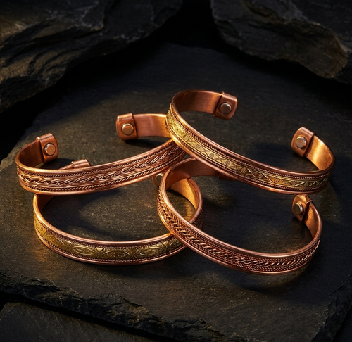 Pure Copper Tibetan Cuff Bracelet
