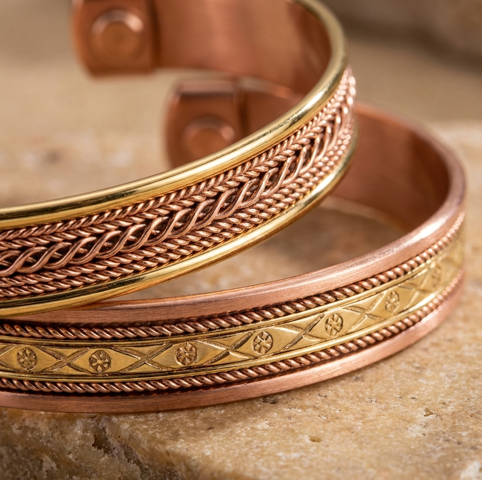Pure Copper Tibetan Cuff Bracelet