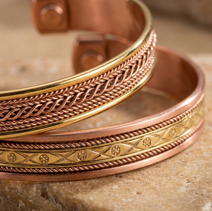 Pure Copper Tibetan Cuff Bracelet